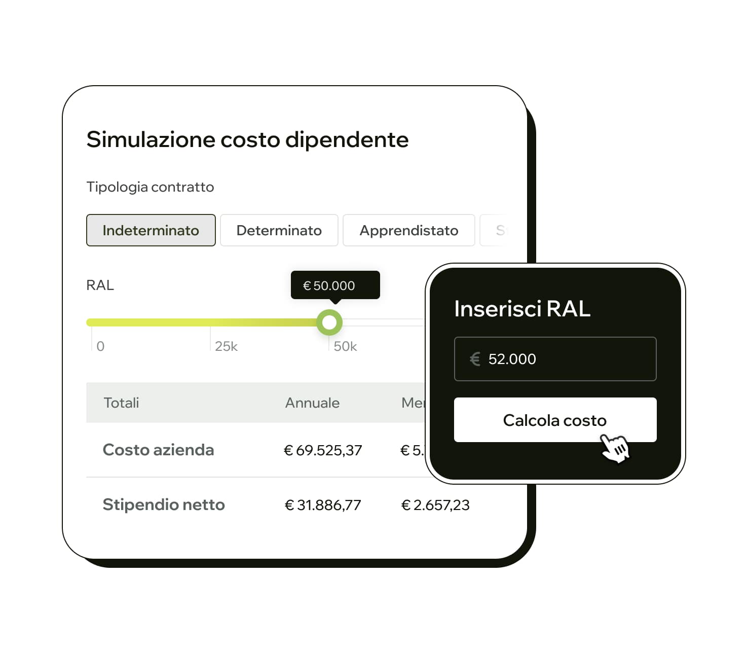 calcola stipendio netto da ral